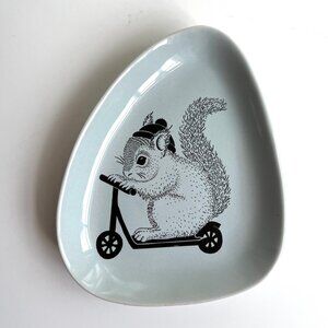 Bloomingville Trinket Dish with Squirrel on Scooter
